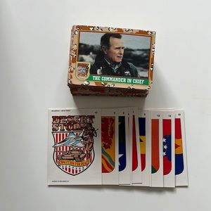 1991 Topps Desert Storm Series 1 Set (1-88, missing #19, extra #15) + Stickers